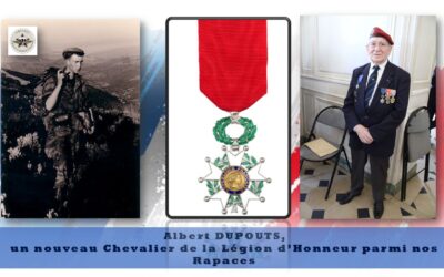 Albert DUPOUTS : Officier Rapace et Chevalier de la Légion d’Honneur